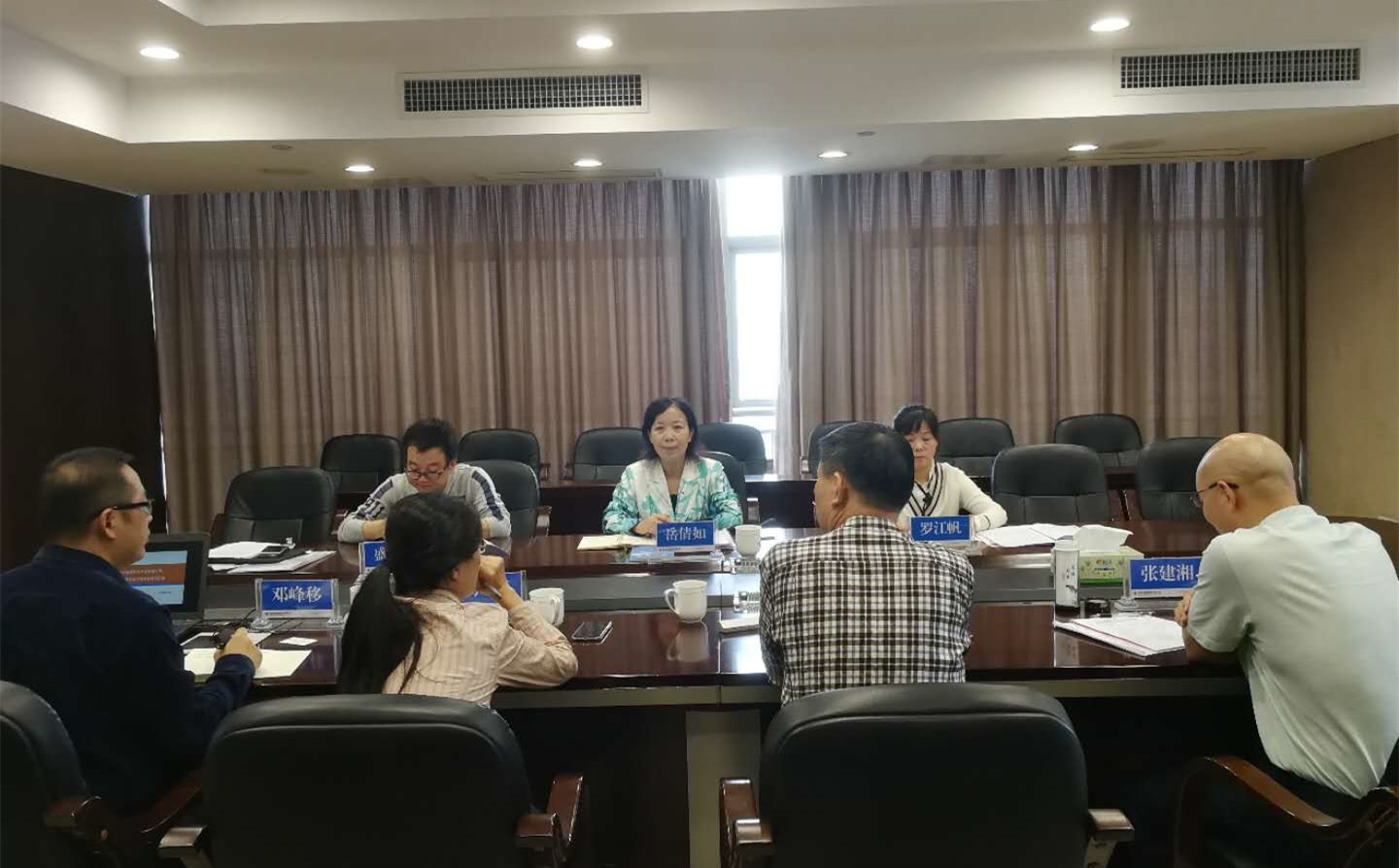 省国资委文明办莅临发展养老买球体育(中国)官方网站检查指导省文明单位创建工作
