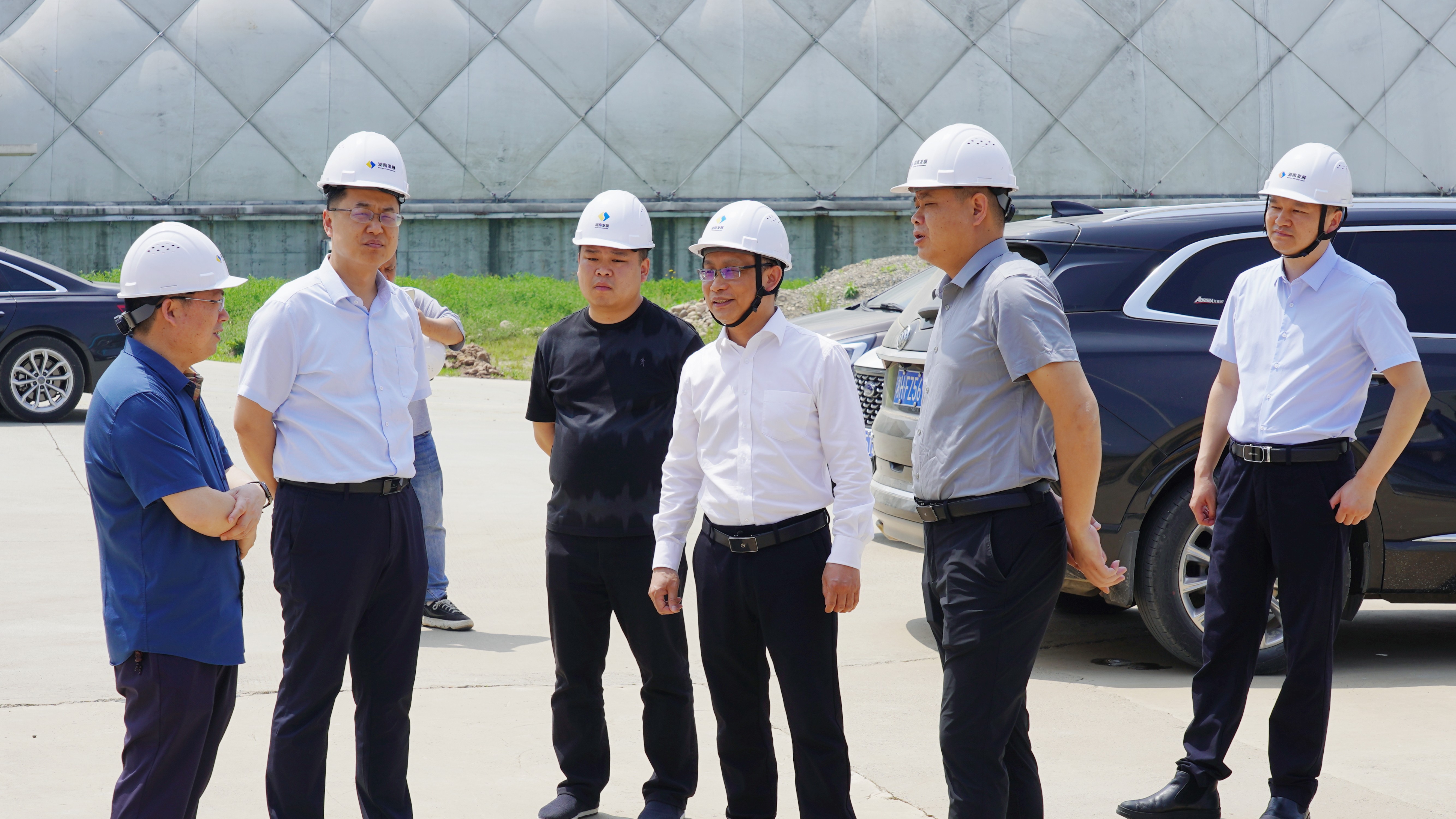 益阳市发改委一行调研买球体育(中国)官方网站机制砂项目